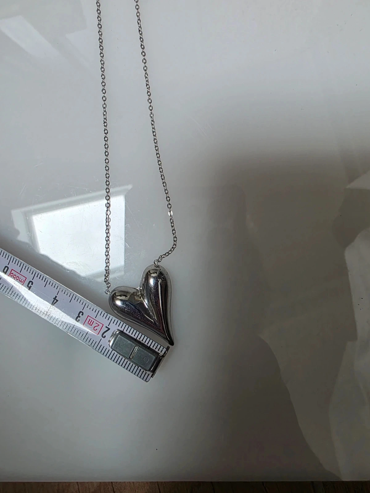 Silver-tone Steel Heart Necklace - Articles de Paris – photo 9